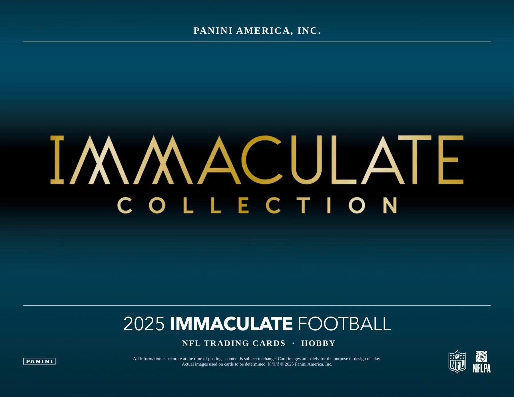 Panini Immaculate Football 2025 Hobby Box