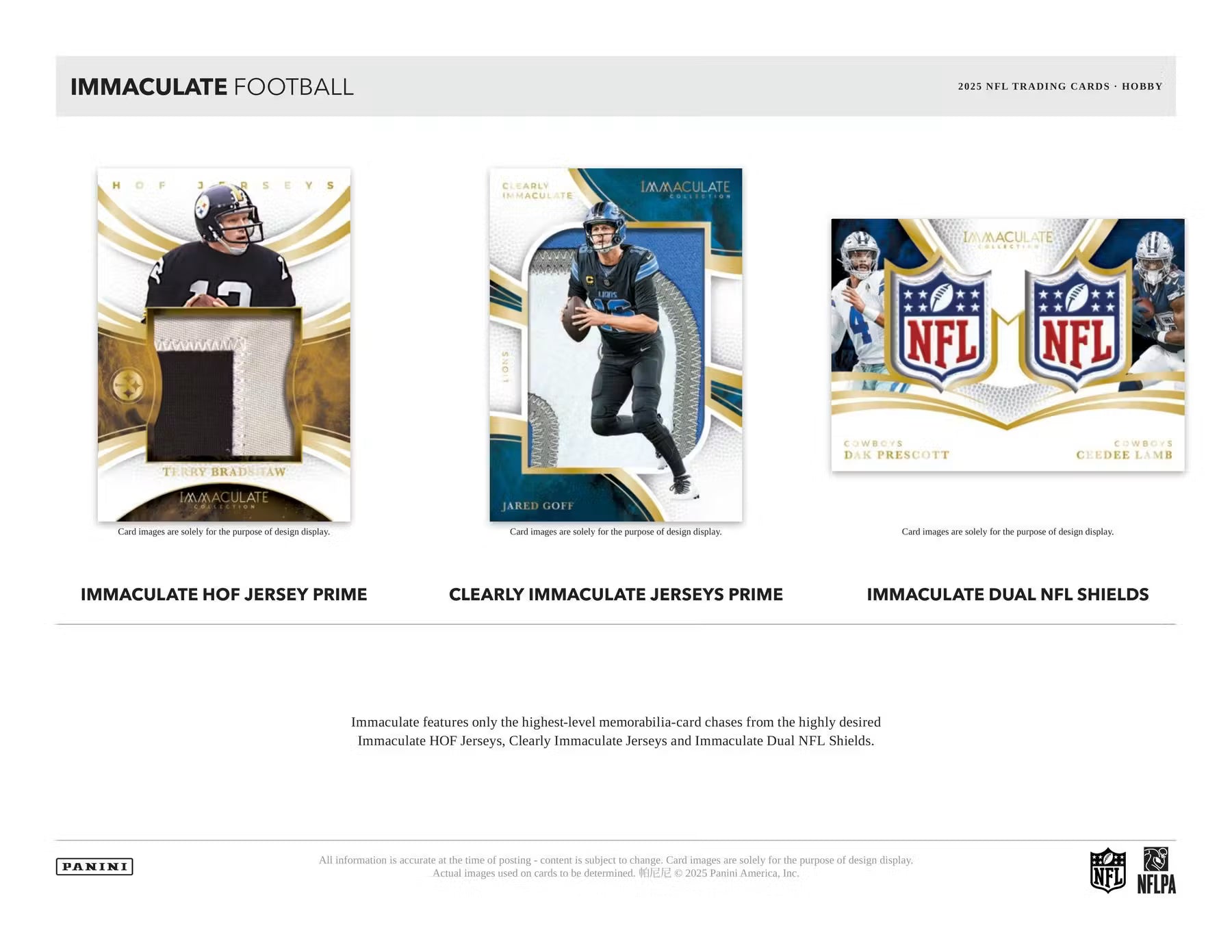 Panini Immaculate Football 2025 Hobby Box