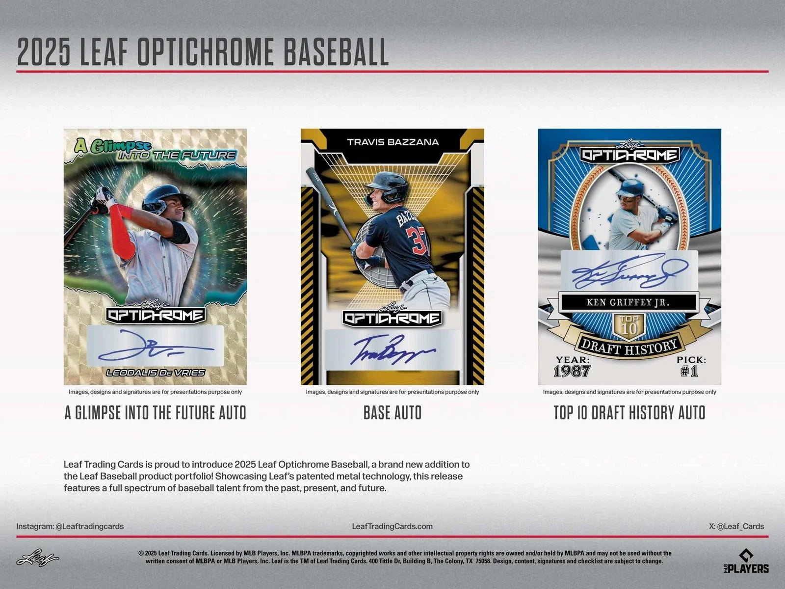 Leaf Optichrome Baseball 2025 Hobby Box